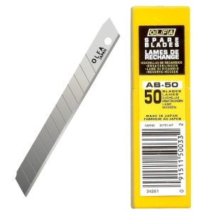 להבים אולפה חדים פלדת אל חלד - 50 יחידות