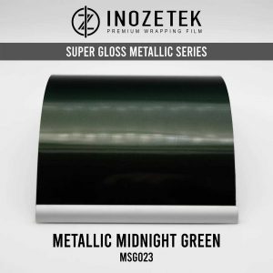 ציפוי חלק מבריק - ירוק כהה מטאלי 1.52מ' על 20מ' - Inozetek