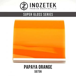 ציפוי מבריק חלק - כתום פפאיה 1.52מ' על 20מ' - Inozetek