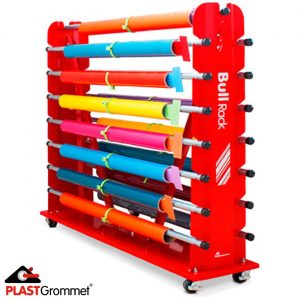 עגלת שינוע ואחסון Bull Rack ל-15 גלילים