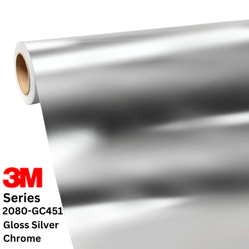 Gloss Chrome (GC451), 3M Vinyl Wrap Film Series 2080
